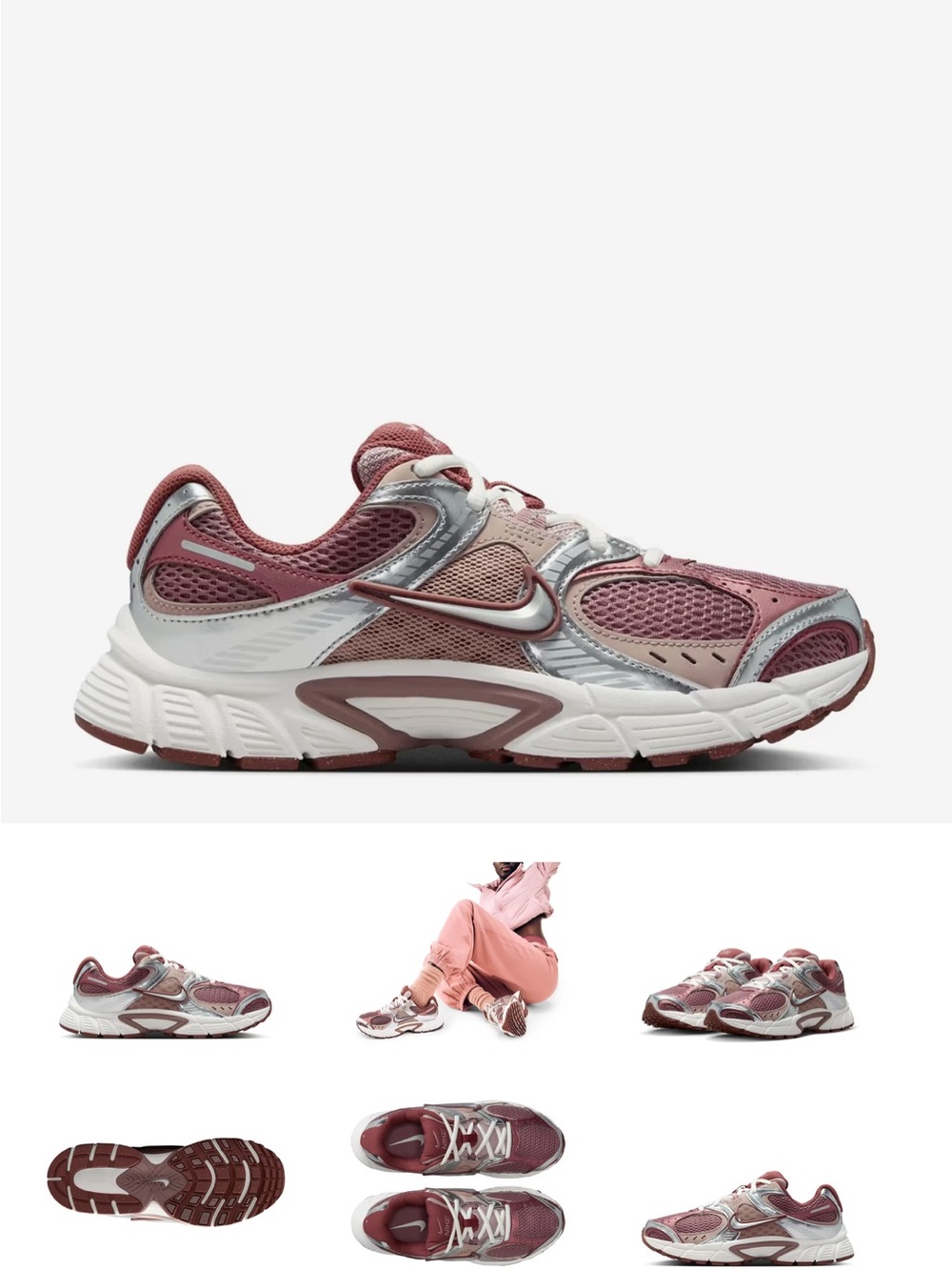 Nike V5 RNR Sneaker - Women’s Athletic Sneakers in Mauve and Taupe - Picture 5 of 7